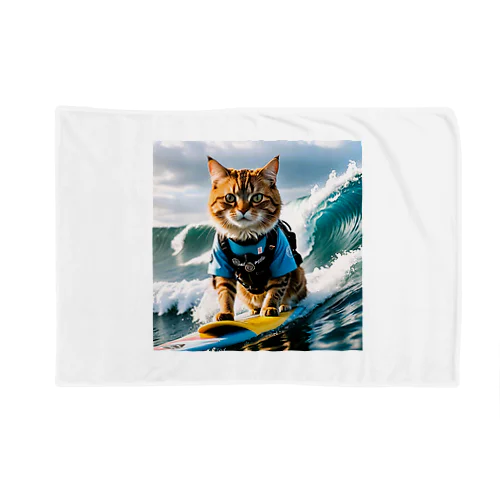 おいら波乗り🐈猫サーファー🏄 Blanket