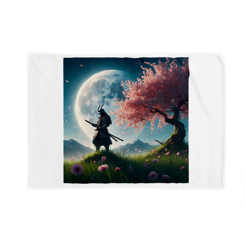 月下の桜侍 Blanket