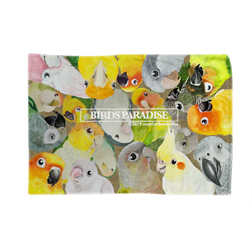 091 BIRDS PARADISE ブランケット