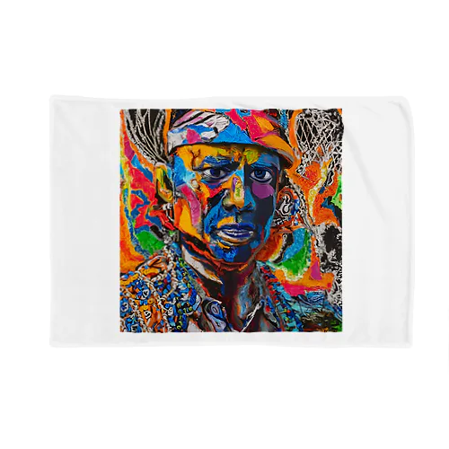 カラフル　アート　男性 Blanket