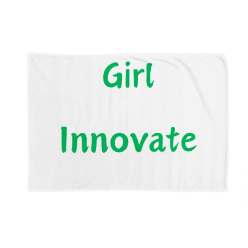 Girl Innovate-女性が革新的であることを指す言葉 ブランケット