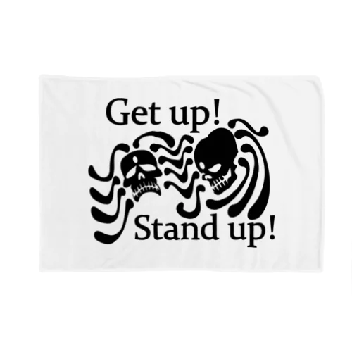 Get Up! Stand Up!(黒) Blanket