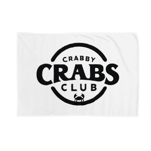 CRABBY CRABS CLUB シンプルロゴ Blanket