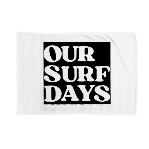 OUR SURF DAYS 黒 ブランケット