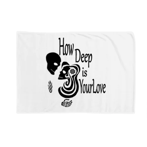 How Deep Is Your Love（黒） Blanket