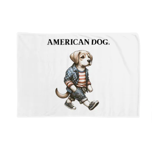 AMERICAN DOG. ブランケット