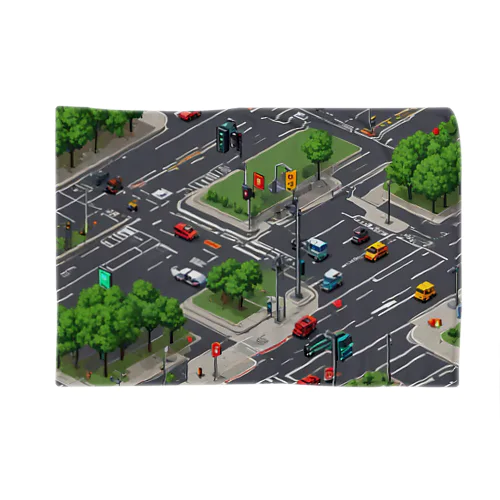 「都会の信号 道路マップ」 Blanket