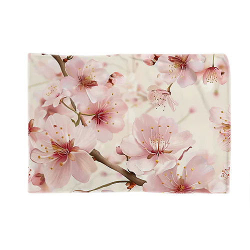 淡いピンクの桜の花4 Blanket