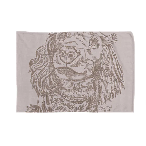 にゅんっ！ダックス（横）　CONYandNYNA Blanket