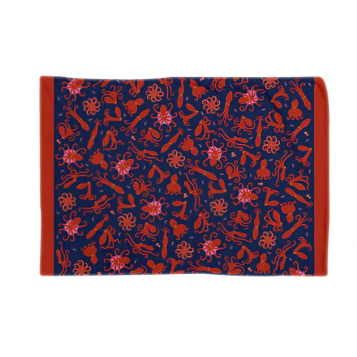 蛸チラシ赤 Blanket