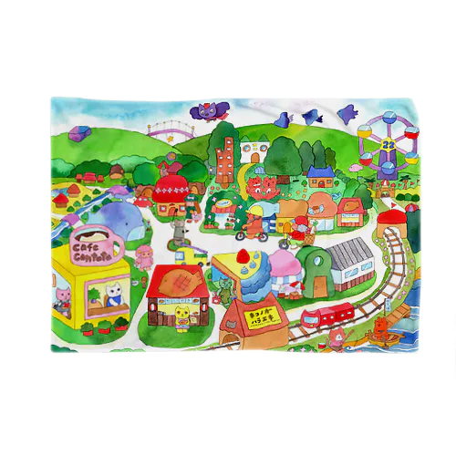 にゃーにゃのまち Blanket