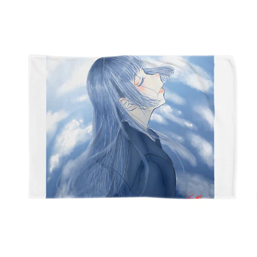 蒼い女の子 Blanket