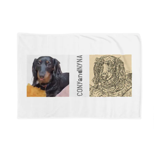 ペロッとダックス（×写真）CONYandNYNA Blanket