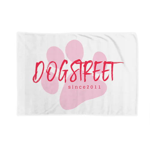 DOGSTREETロゴピンク ブランケット