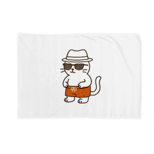 サングラスをかけたネコ Blanket