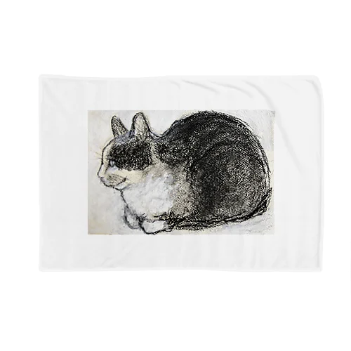 考える猫のマラシャ Blanket