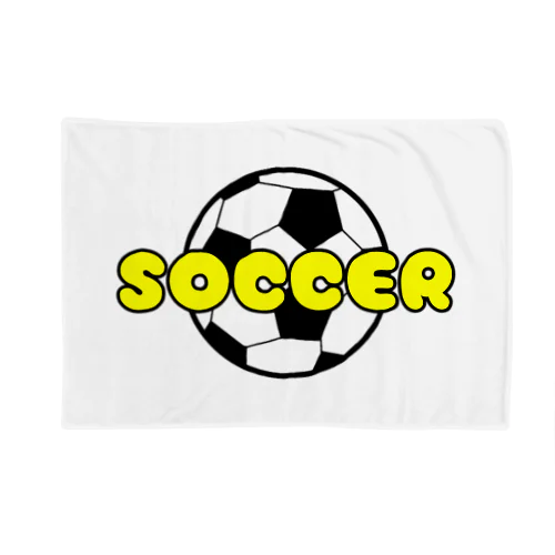 サッカーボール柄（文字入り） Blanket