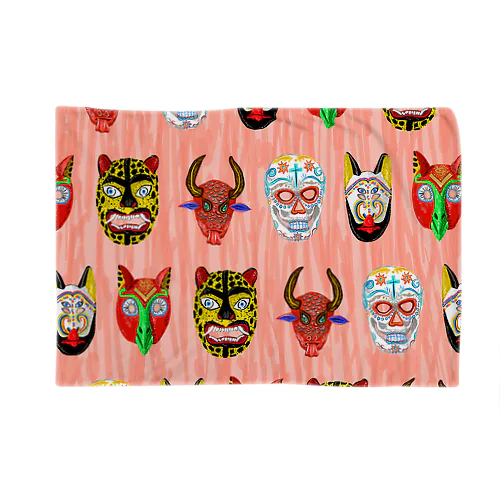 MEXICAN MASKS Blanket