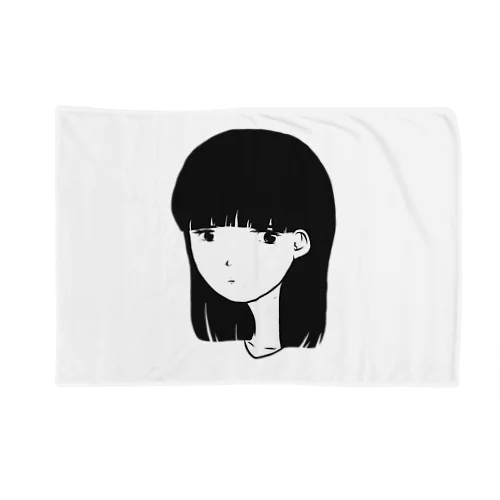 無表情黒髪少女 Blanket