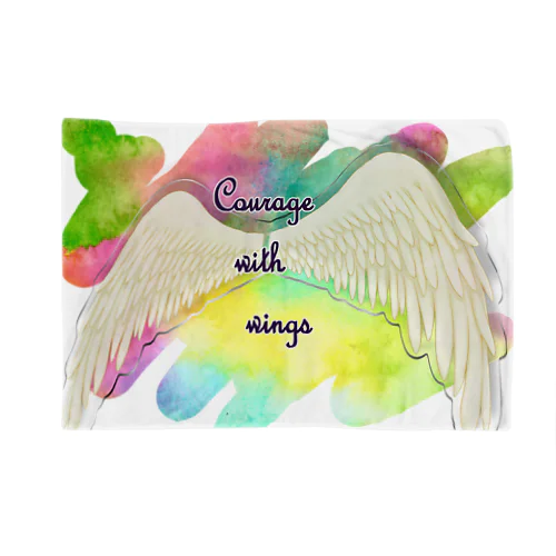 勇気を翼に★天使の羽★癒しカラー Blanket