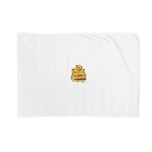 LION BEAR 3匹 Blanket