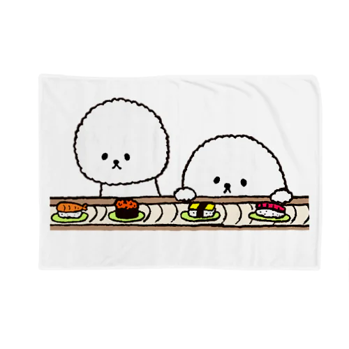 ビションフリーゼ お寿司 Blanket