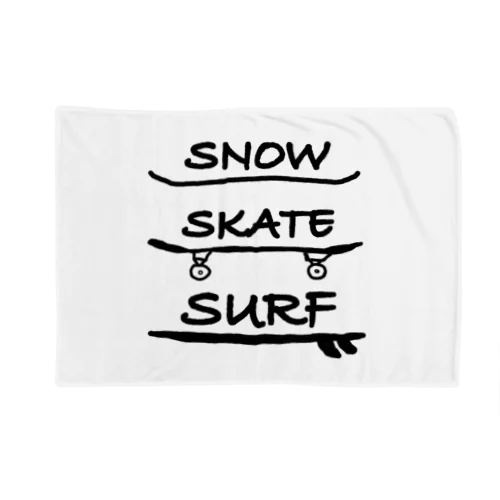 Snow Skate Surf Blanket