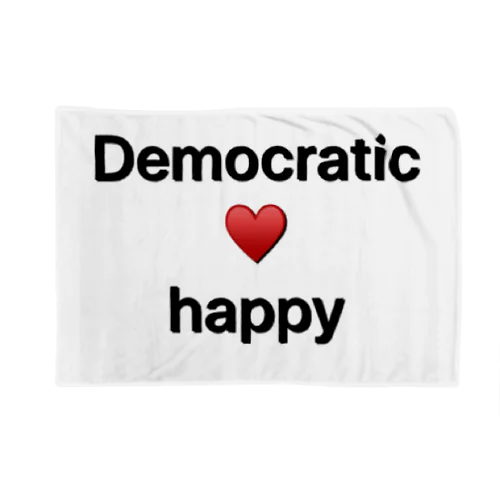  Democratic happy ブランケット