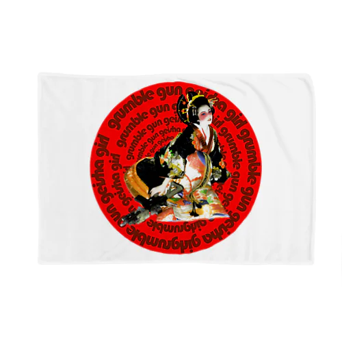 grumble gun geisha girl Blanket