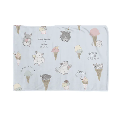 チンチラとIceCream Blanket