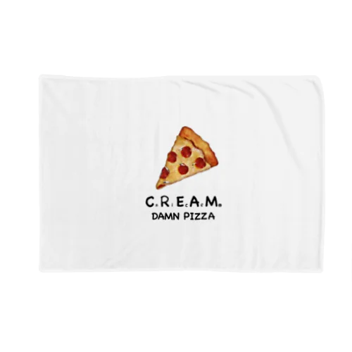 DAMN PIZZA （淡色用） Blanket