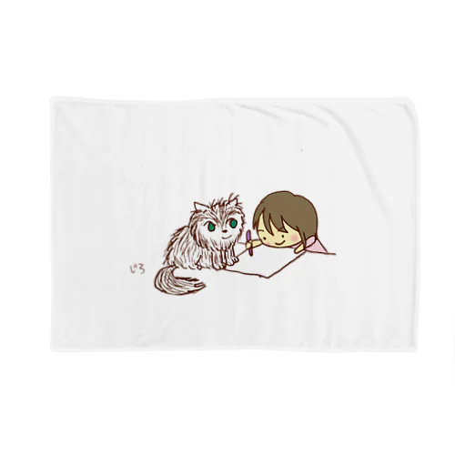 だーちゃんとちびっ子画伯 Blanket