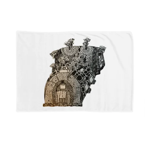 登窯絵図 Blanket