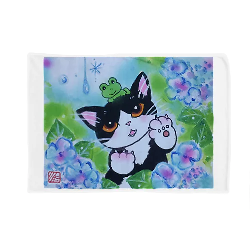 AWOJI  THE  CAT  雨がすき ！ Blanket