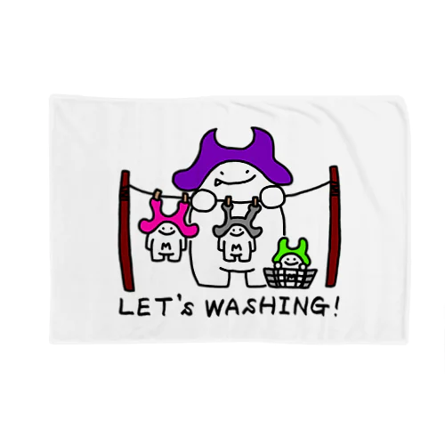 ホゲマチャズ!!(LET's WASHING!) ブランケット