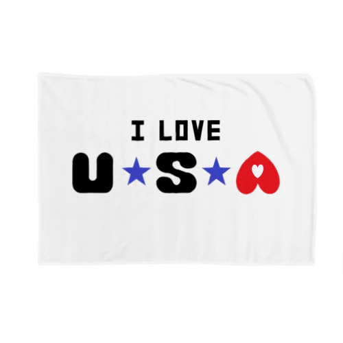 I Love USA. ブランケット