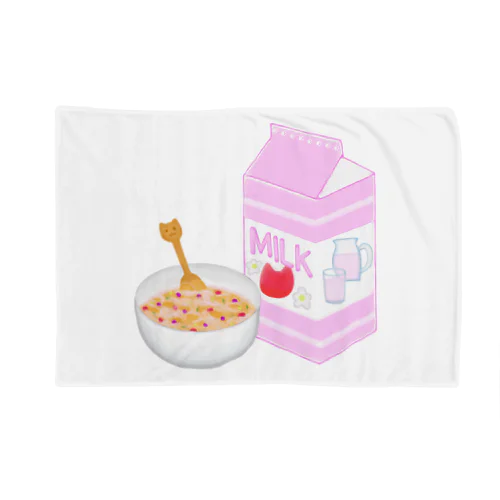 猫いちごミルク＆コーンフレーク Blanket