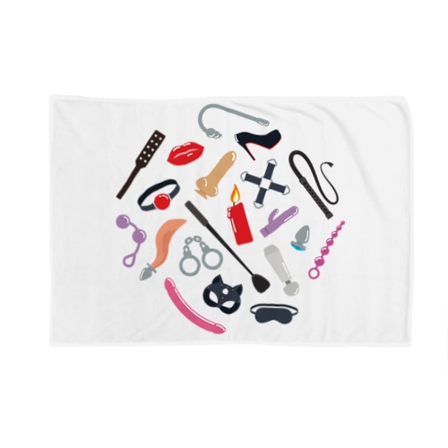 BDSM Icons (Color 01) Blanket