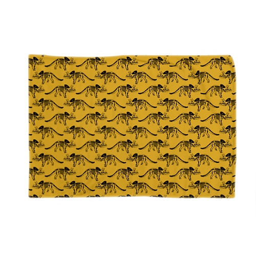トリケラトプス骨格(イエロー) Blanket
