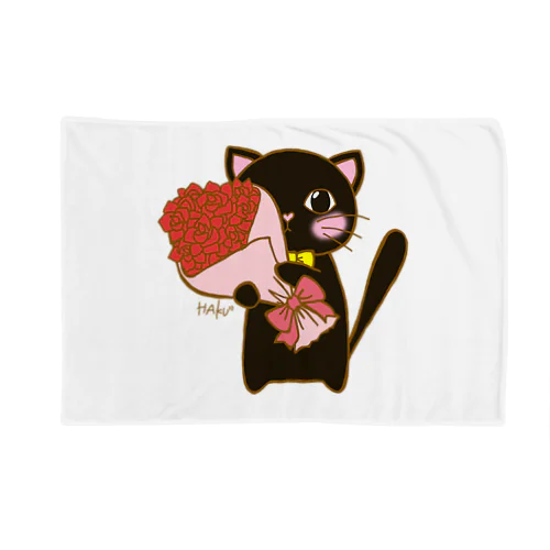 貴方へ愛の花束を 黒猫さん Blanket