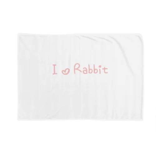 I ♡ Rabbit Blanket
