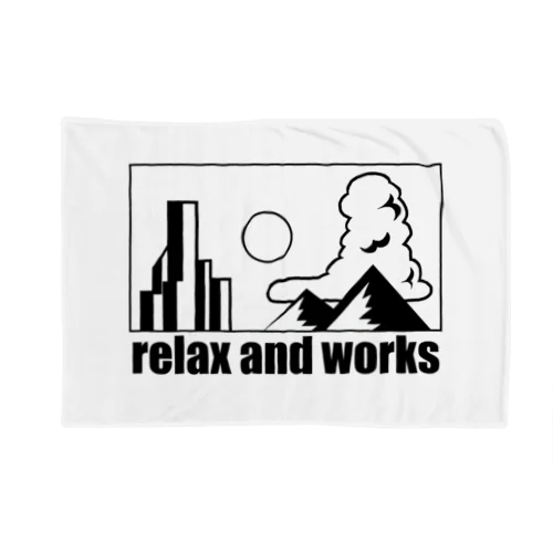 relax and works items ブランケット