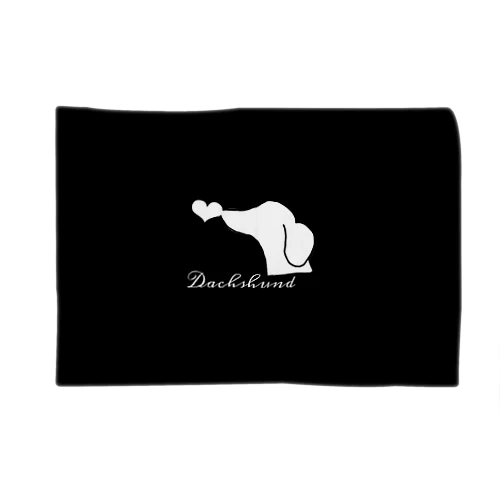 Dachshund　Black Blanket