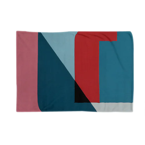 Geometric Letter series - Berry Mint 'U' Blanket