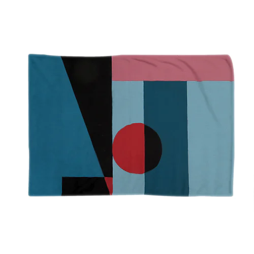 Geometric Letter series - Berry Mint 'H' Blanket