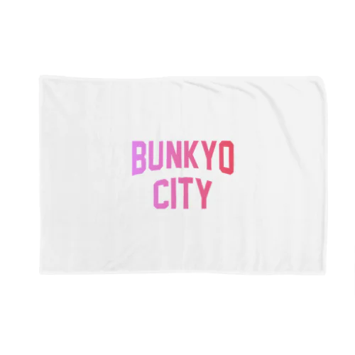 文京区 BUNKYO WARD ロゴピンク Blanket