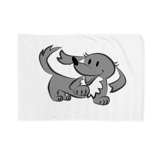 実家犬(モノクロ) Blanket