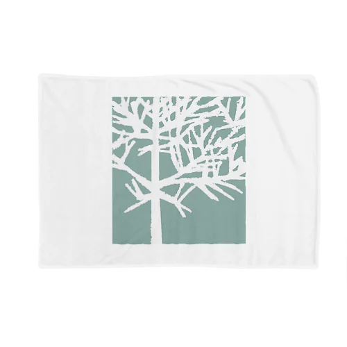 iced tree Gray Blanket