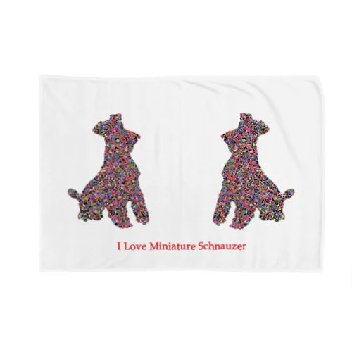 Love Miniature Schnauzer  Blanket