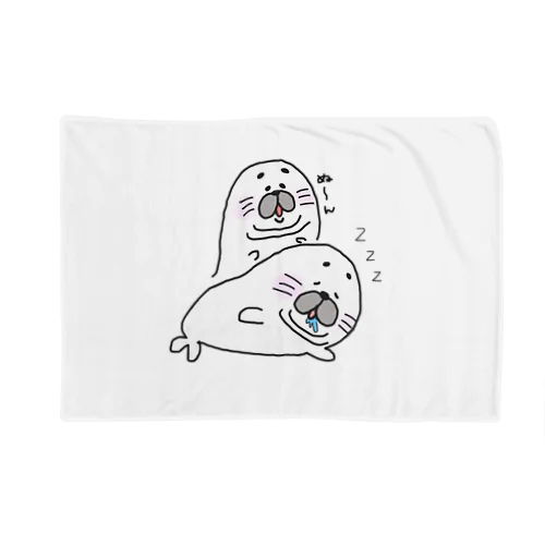 ぬーん　マシュマロアザラシゴマタロー Blanket